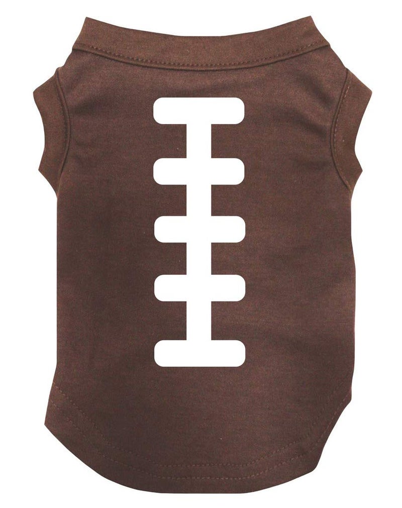 Petitebella Rugby Print Puppy Dog Shirt (Brown, X-Large) - Image 1